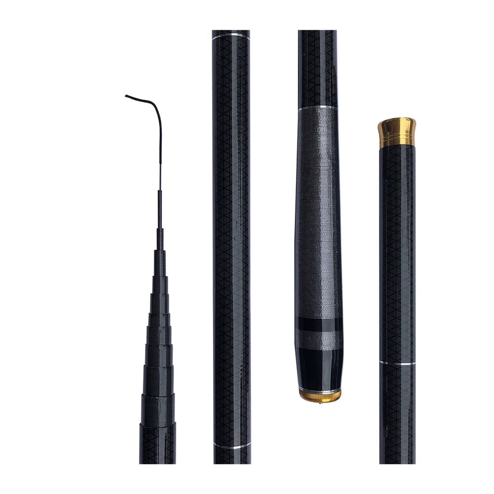 Portable Fishing Rods Ultralight Travel Portable Fishing Rod Carbon Fiber Telescopic Fishing Rod Stream Hand Pole Carp Feeder Fishing Pole 3.6-7.2m Telescopic Fishing Pole (Size : 7.2 m)