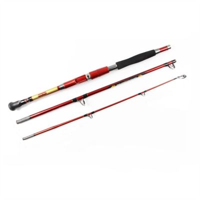 Portable Fishing Rods Ultralight Travel Portable Fishing Rod, Fishing Rod 1.8m 2.1m Carbon Fiber Rod 3 Sections 30-50LB Fishing Pole Tackle Telescopic Fishing Pole (Size : 1.8 m)