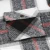 ZAFUL Men's Button Down Regular Fit Long Sleeve Plaid Flannel Casual Shirts Black S view 2