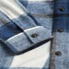 ZAFUL Mens Flannel Shirts Long Sleeve Plaid Pattem Pocket Shackets Tops Dark Blue S view 2