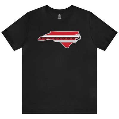 Carolina Hockey State Unisex Short Sleeve Softstyle T-Shirt Black