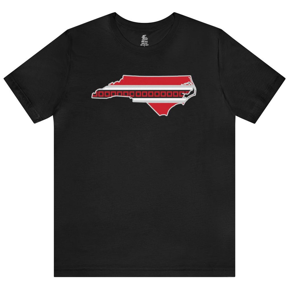 Carolina Hockey State Unisex Short Sleeve Softstyle T-Shirt Black