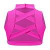 ACSUSS Big Girls Athletic Dance Sports Crop Tops Vest Gymnastics Ballet Cross Back Mock Neck Tank Tops Dancewear Hot Pink 10 Years view 1