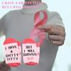 BDPWSS Breast Cancer Awareness Socks For Women Cancer Support Gift I Have a Shitty Titty But i Will Survive Pink Ribbon Socks (will survive socks) view 4