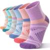EBMORE Merino Wool Quarter Hiking Running Socks Compression Warm Winter Thermal Thick Cushion Moisture Wicking Socks Gifts Stocking Stuffers for Women 6 Pairs(Color Mixed,L) view 1