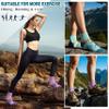 EBMORE Merino Wool Quarter Hiking Running Socks Compression Warm Winter Thermal Thick Cushion Moisture Wicking Socks Gifts Stocking Stuffers for Women 6 Pairs(Color Mixed,L) view 2