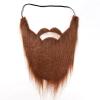 SUNTRADE 4 Pcs Fake Beards False Beards Funny Fake Mustache Fake Whisker for Halloween Costume Party Multicolor view 4