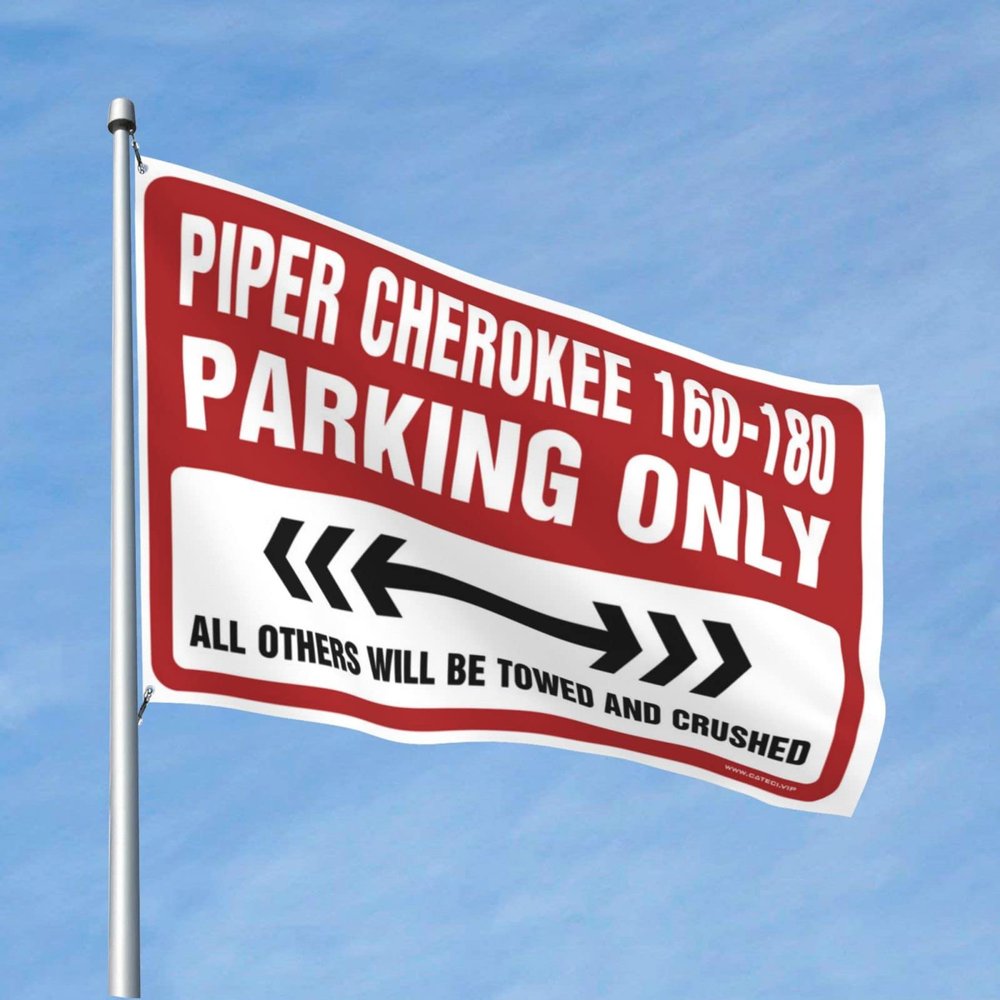 Funny Flags For Room Guys Piper Cherokee 160-180 Parking Only Flag Car Flags For Room Bar Accessories For Man Cave (Size : 30X45CM)