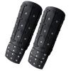 HiiFeuer Medieval Studded Faux Leather Bracers, Vintage Mercenary Arm Guards, Knight Archer Gauntlets for Ren Faire (Black A) view 2