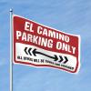 Funny Flags For Room Guys El Camino Parking Only Flag Car Flags For Room Bar Accessories For Man Cave (Size : 60X90CM)