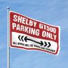 Funny Flags for Room Guys Shelby Gt500 Parking Only Flag Car Flags for Room Bar Accessories for Man Cave (Size : 60X90CM)