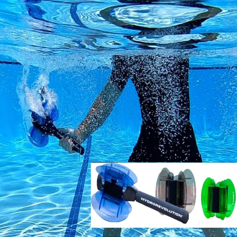 Hydrorevolution Aquatic Racket Trainer | Increase Racket Swing Power and Speed in Water | Improve Shoulder Mobility for Pickleball | Pool Exercise Equipment | Quick Start Guide