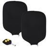 2pcs Neoprene Pickleball Paddle Covers, Universal 8.6 x 12.2 inch, USAPA Standard & Elongated Paddles Neoprene Sleeve Fits Most Pickleball Paddles (Black) view 1