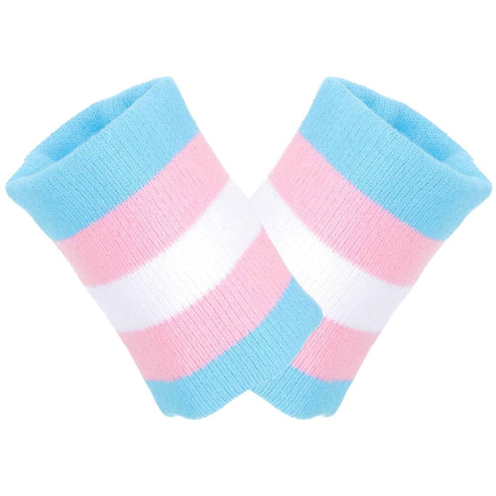 BESPORTBLE 1pair Sports Wrist Bands Breathable Sweat-Absorbing Wrist Supports for Basketball Weightlifting Fitness and Running Material Gradient