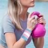 BESPORTBLE 1pair Sports Wrist Bands Breathable Sweat-Absorbing Wrist Supports for Basketball Weightlifting Fitness and Running Material Gradient view 4