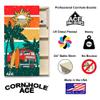 CornholeAce ACE PRO Beach Van Professional Cornhole Boards - No Bounce! 3/4" Baltic Birch Plywood, Handles, Regulation Size (4x2ft), Tournament Style, Made in USA view 2