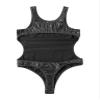 Zaldita Men's Shiny Wetlook PVC Leather Bodysuit Tank Bikini Leotard Open Back Swimsuits Swimwear Black 4X-Large view 4