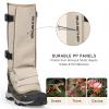 G2 GO2GETHER Snake Gaiter, Durable Snake Guard Gaiters for Hunting, Waterproof Snake Legging Chap for Men and Women,Snake Bite Protection Gaiter for Lower Leg with Adjustable Size(Khaki, M) view 3