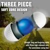 agape VS3 3-Piece DuraPlus Urethane White Golf Balls, Enhanced Distance & Exceptional Greenside Control, High-Rebound Core, Ideal for Handicap 15+, Ideal Golf Gifts for Men Women (1 Dozen, 12-Balls) view 3
