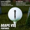 agape VS3 3-Piece DuraPlus Urethane White Golf Balls, Enhanced Distance & Exceptional Greenside Control, High-Rebound Core, Ideal for Handicap 15+, Ideal Golf Gifts for Men Women (1 Dozen, 12-Balls) view 4