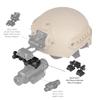 YSS Tactical M24 Double Dovetail Slot Mount Adapter-Reconnaissance Helmet Mount Fit for M250 Night Vision Goggles view 2