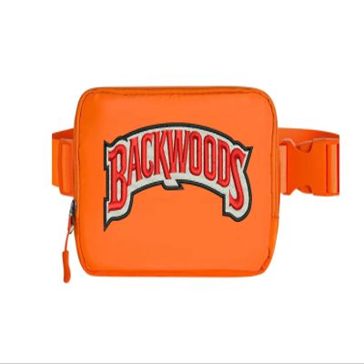 Unisex Backwoods Mini Belt Bag with Adjustable Strap Small Waist Pouch for Workout Running Traveling Hiking (Orange)