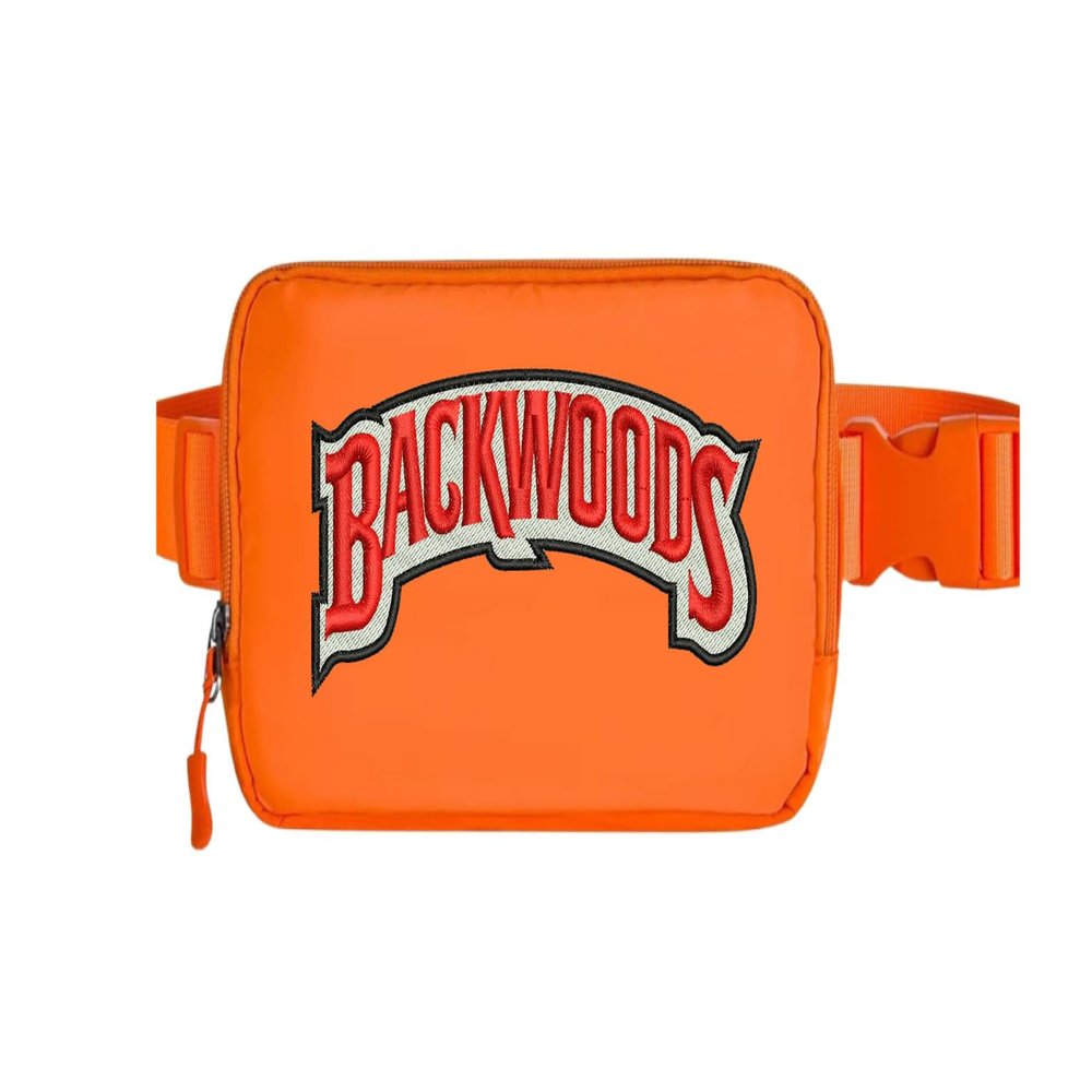 Unisex Backwoods Mini Belt Bag with Adjustable Strap Small Waist Pouch for Workout Running Traveling Hiking (Orange)
