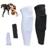 Kisangel 1pc Honeycomb Knee Support Sleeve for Sports Breathable Compression Brace for Basketball Running Climbing Lightweight Protection Black S view 3