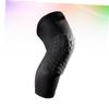 Kisangel 1pc Honeycomb Knee Support Sleeve for Sports Breathable Compression Brace for Basketball Running Climbing Lightweight Protection Black S view 4