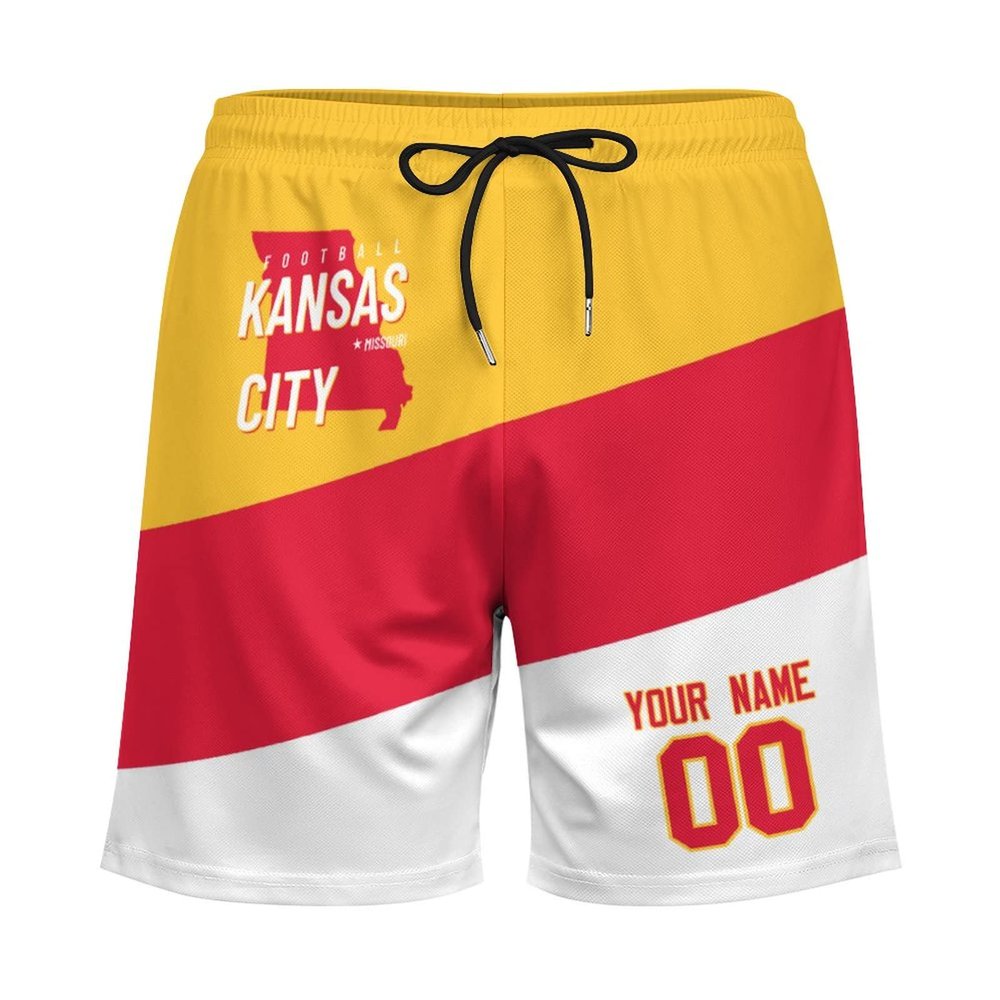 Custom Football Shorts Men's Shorts Personalized Name Number Quick Dry Elastic Waist Shorts Fans Gifts