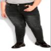 Avenue Women's Plus Size Status Skinny Jean Washed Black view 3
