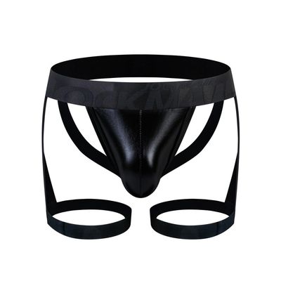 JOCKMAIL Jockstrap Athletic Supporters Leggings for Men Jock Strap Male Underwear (as1, alpha, m, regular, regular, Black)