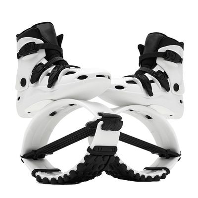 Kangaroo Jumping Shoes - Indoor Outdoor Sports Fitness Jumping Training Bounce Shoes for Kids - with 4 Reinforced Springs - 11 Colors/3 Sizes (Color : Black/White-1, Size : 36-38)
