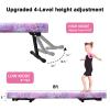 Sealoha 8ft Ultrasimple Adjustable&Foldable Balance Beam,High-Low Floor Beam Suede Gymnastics Equipment, Gymnastics Beam for Training&Professional HomeTraining (Gym Beam, Colorful, 8ft) view 3