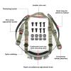 Yzpacc Tactical High Cut Helmet Chin Strap Adjustable Dial 4 Points Suspension System with Bolts and Screws for Tactical High Cut HL-31/HL-32 Fast MICH Bump Helmet Accessory view 2