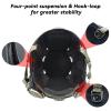 Yzpacc Tactical High Cut Helmet Chin Strap Adjustable Dial 4 Points Suspension System with Bolts and Screws for Tactical High Cut HL-31/HL-32 Fast MICH Bump Helmet Accessory view 3