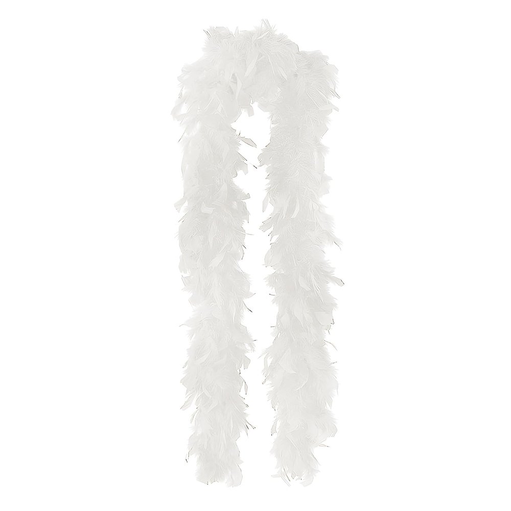 Starsouce 60 Grams 72 Inches Long Turkey Feather Boa Halloween Costume Cosplay Dancing Dress Up Feather Boa Holiday Decors