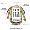 Yzpacc Tactical High Cut Helmet Chin Strap Adjustable Dial 4 Points Suspension System with Bolts and Screws for Tactical HL-31/HL-32 Fast MICH Bump Helmet Accessory view 2