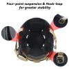 Yzpacc Tactical High Cut Helmet Chin Strap Adjustable Dial 4 Points Suspension System with Bolts and Screws for Tactical HL-31/HL-32 Fast MICH Bump Helmet Accessory view 3
