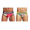 JOCJMAIL 2PCS/Pack Mens Briefs Mens Comfortable Underwear Playful Printed Men Briefs Mens Briefs Underwear Pack (as1, alpha, m, regular, regular, 325+336) view 1