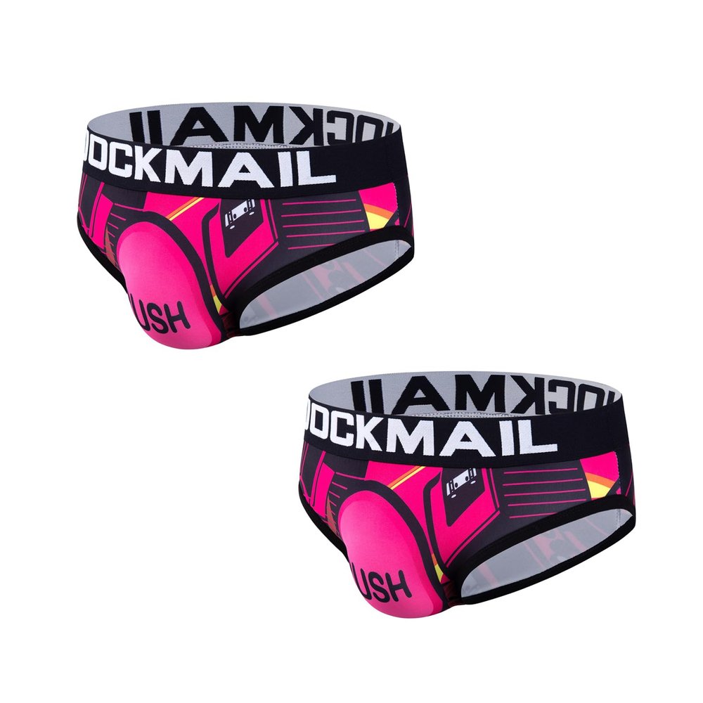 JOCJMAIL 2PCS/Pack Mens Briefs Mens Comfortable Underwear Playful Printed Men Briefs Mens Briefs Underwear Pack (as1, alpha, m, regular, regular, 333+333)