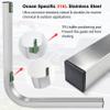 C CLINK 60'' 316L Stainless Steel Trailer Post Guide on Anti seawater Corrosion Boat Trailer Guide-ons-60in 2*UPVC Tube Trailer Guide Bars with Cushioned Rubber pad view 3