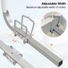 C CLINK 60'' 316L Stainless Steel Trailer Post Guide on Anti seawater Corrosion Boat Trailer Guide-ons-60in 2*UPVC Tube Trailer Guide Bars with Cushioned Rubber pad view 4