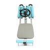 YUNLAIGOTOP Leg Stretcher, 330lbs Leg Training Machine, 180 Degrees pro Leg Stretcher Machine with U-Shaped Protective Baffle, Leg Stretcher Machine for Dancers, Yoga, Martial Arts, Fitness(Cyan) view 4