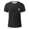 Men's T Shirts Graphic Designer Funny Workout Shirts Round Neck Short Sleeve Loose Summer Tops Fashion with Creative Letters Retro Print Clothing Oversized T Shirts for Men 4-Dark Gray XL view 3