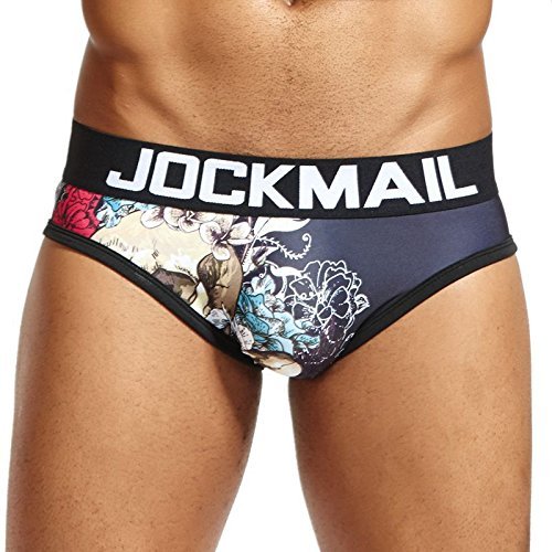 JOCJMAIL Mens Briefs Mens Mens Comfortable Underwear Playful Printed Men Briefs Athletic Underwear (as1, alpha, m, regular, regular, Black324)