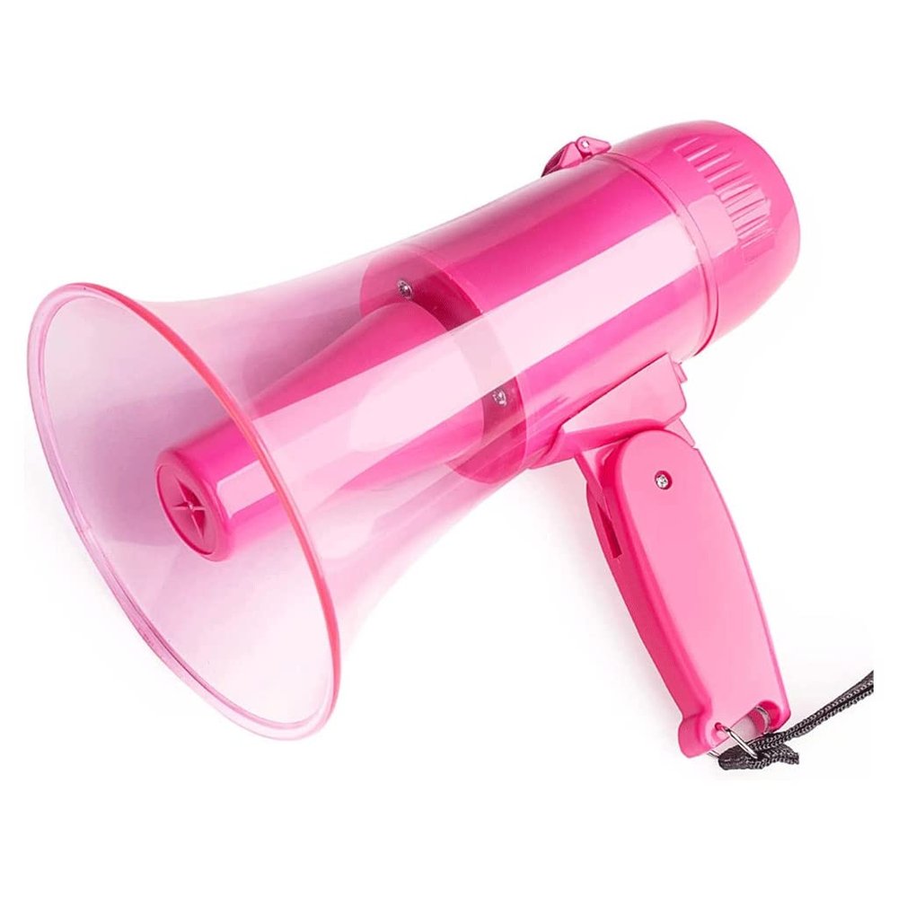 Bullhorn 240s Recording Megaphone Speaker USB Port Portable 20 Watt Power Bullhorn Speaker with Built-in Siren Handheld Megaphone Portable