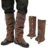 PROCOS Pirate Leg Covers Medieval Faux Leather Boot Covers Renaissance Steampunk Leg Covers (Coffee) view 1