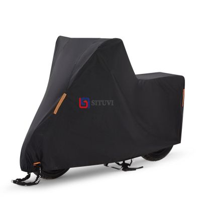 HYQHYX Bike coverMotorcycle Waterproof and Sunscreen Outdoor Sunshade Thick Cloth Cover with Storage Bag and Night Reflective Tape with Lock(Color:1,Size:M)