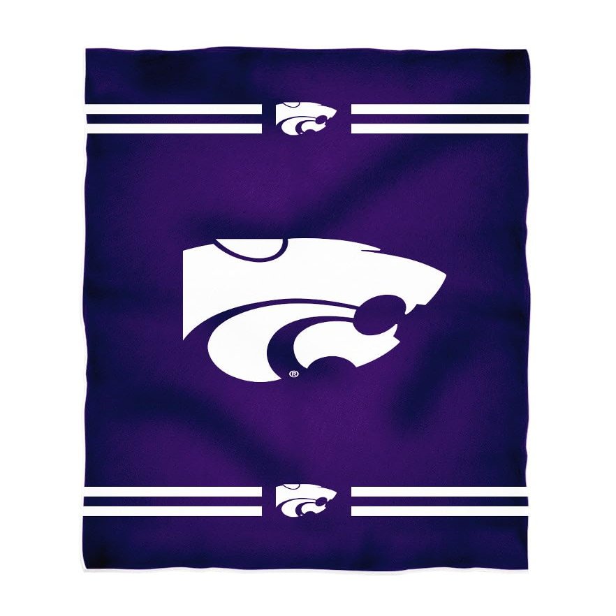 Vive La Fete Bath Towels 100% Polyester Kansas State Wildcats KSU K-State Absorbent Premium Purple Beach Bath Towel 31 x 51 - Towels for Spa & Beach